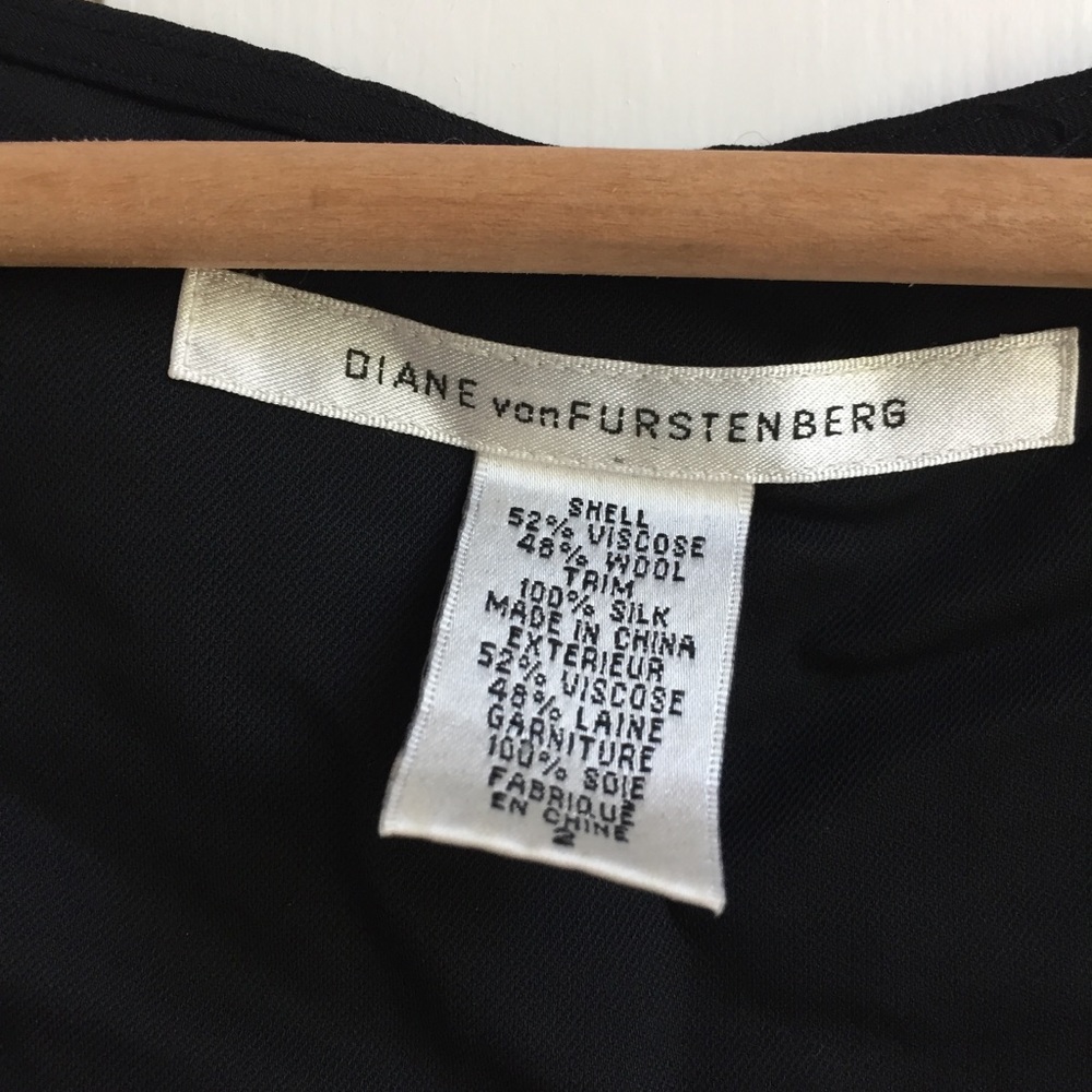 Diane von Furstenberg DVF Demeta Black Shift Dress - Picture 5 of 7